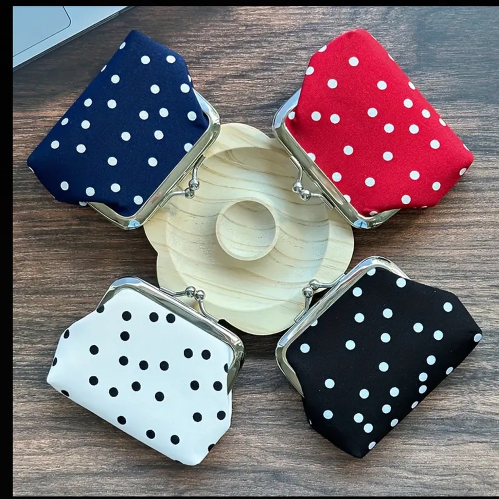 Polka Dot Coin Purses 4 pack